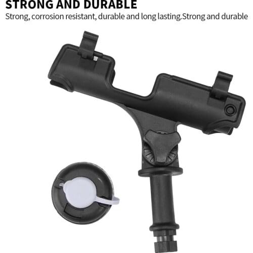 Fishing Rod Holder Rack Pole Stand Rest Support Fishing Mount Bracket 360 Degrees Adjustable Yacht Boat Kayak Side Rail Mount