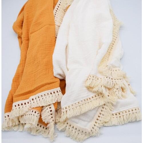 Baby Blanket 100% Cotton Super Soft Kids Muslin Blankets Newborn Swaddle Infant Wrap Bath Towel Girls Boys Stroller Cover