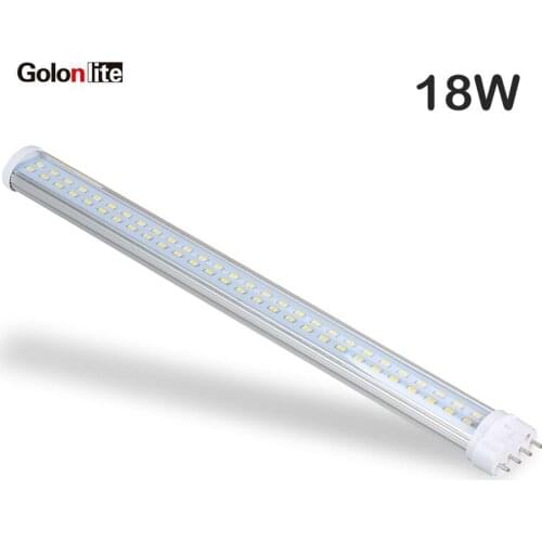 Golonlite 18w 2g11 led tube 417mm replace 4-pin pll lamp 36w 120v 230v CE white 4000K 6000K 12W 322mm 9W 227mm 22W 542mm 571mm