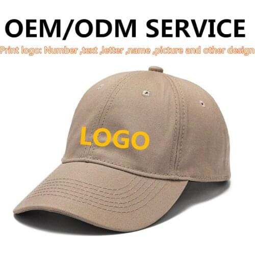 Outdoor men womens casual cotton baseball cap with logo New Custom dad hat Adjustable leisure Sport hat Gorras