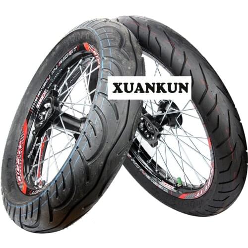 Modified Off-road Motorcycle PH08 Aluminum Wheel 14 17 Inch Road Sliding Tire Assembly