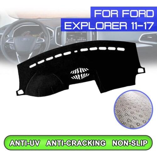Car Dashboard Mat Anti-dirty Non-slip Dash Cover Mat UV Protection Shade for Ford Explorer 2011 2012 2013 2014 2015 2016 2017