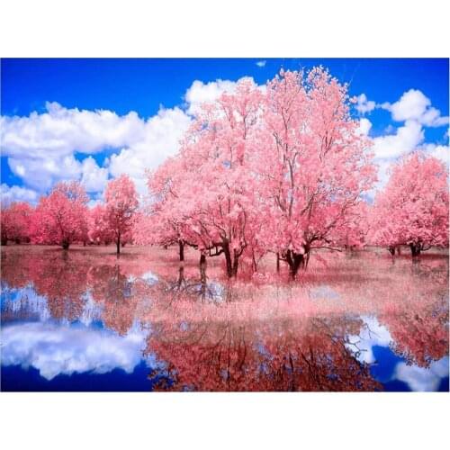 Nature DIY 11CT Cross Stitch Embroidery Kits Needlework Craft Set Printed Canvas Cotton Thread Home Decoration Dropshipping