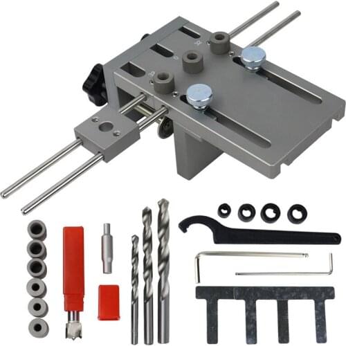 Woodworking Puncher Locator Wood Doweling Jig Adjustable Drilling Guide For DIY Furniture Connecting Position Hand Tools