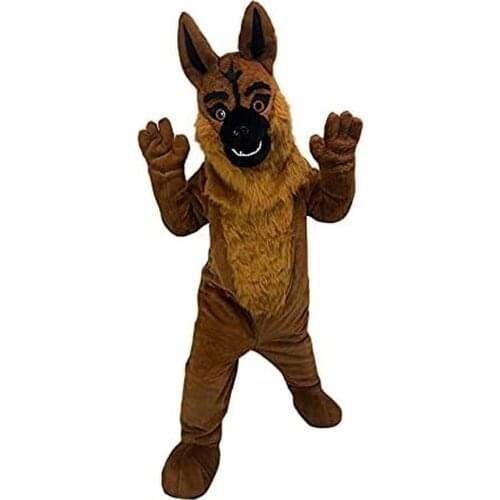 Plush Wolfdog Hound Mascot Costume Cute Unisex Animal Cosplay Costumes Cartoon Character Clothes Business Mascot Party Halloween