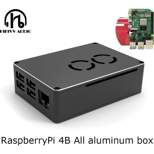 Full Aluminum chassis box case for Raspberry Pi 4 4B Model B Case
