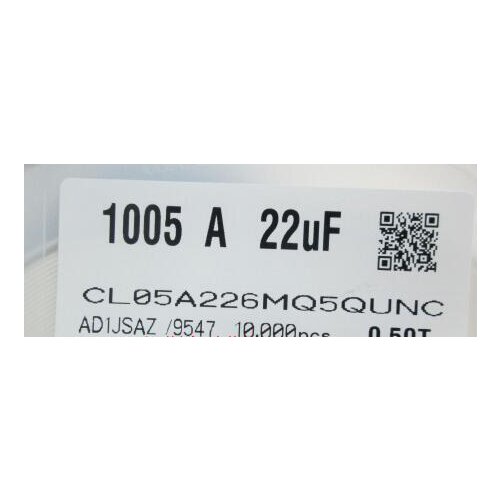 Free Shipping 100pcs/LOT new and original CL05A226MQ5QUNC 0402 22UF 226M 6.3V X5R 20% Fuse MLCC