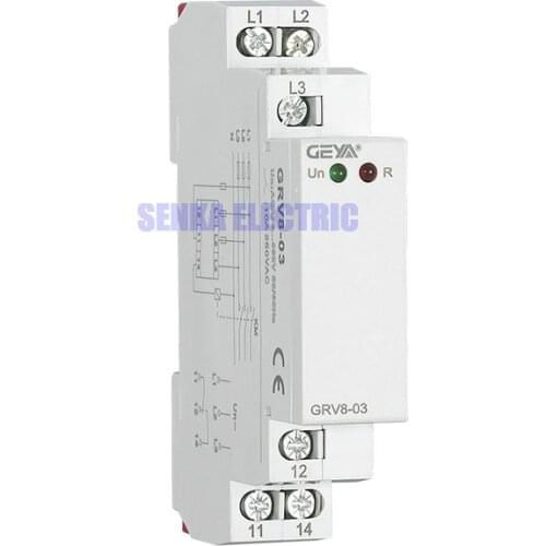 3 Phase Power Control Relays Phase Sequence Failure Protection Monitoring Relay