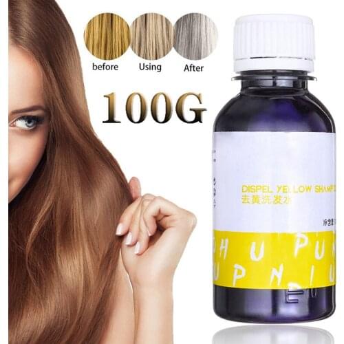 100g Hair Shampoo Purple Toner Blond Anti Yellow Hair Care Enhances Hair Color Softens Hair