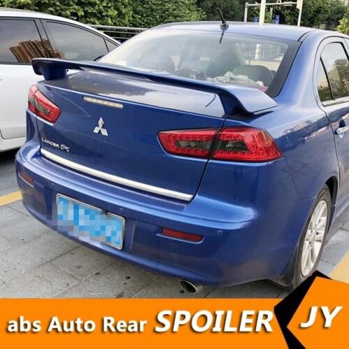 For Mitsubishi lancer Spoiler 2010-2015 lancer spoiler YCK High Quality ABS Material Car Rear Wing Primer Color Rear Spoiler