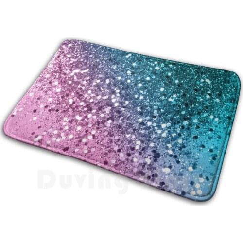 Tropical Beach Lady Glitter #8 #Shiny #Decor #Art Mat Rug Carpet Anti-Slip Floor Mats Bedroom Digital Manipulation Color