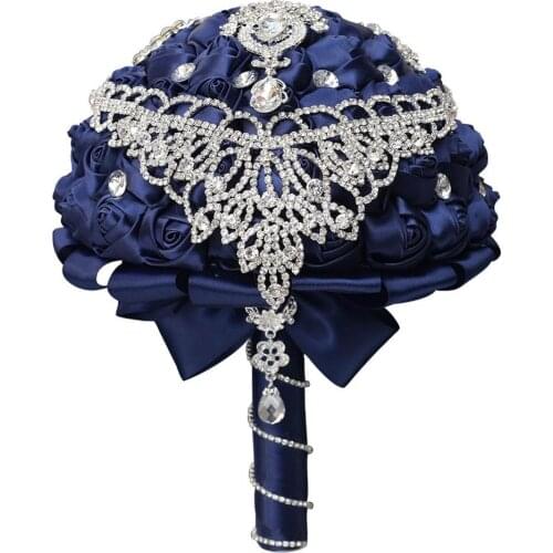Vintage Crystal Brooch Bouquet Bridal Bouquets Wedding Accessories Custom Made Color