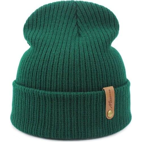 Knitted Beanie Hat for Men Slouchy Women Knitting Skully Cap Fashion Stylish Unisex Beanies Winter Hats