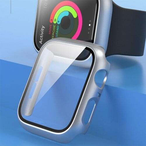 3D Tempered Glass Case For Apple Watch Series 6 5 4 3 2 1 Se 9H Protective Cover With Screen Protector For Iwatch 38 40 42 44mm