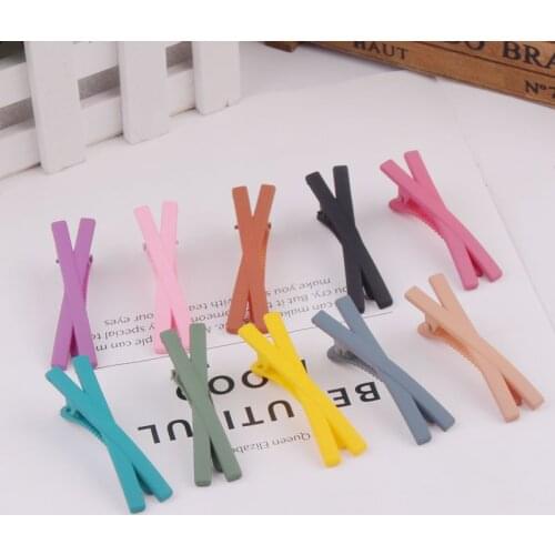 20pcs Newest 2019 Fashion Solid Candy Color Women Girls Hairpins Hair Clip Kids Headwear Children Accessories Baby Hair Clips