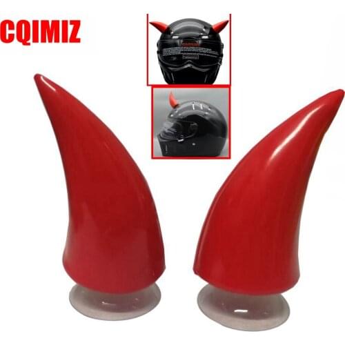 1 Pair Car Motorcycle Helmet Devil Horn Motocross Full Face Off Road Helmet Decoration Car Accessories