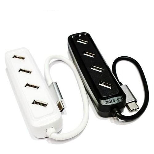 Free shipping High Speed Type-C to 4 Ports USB3.1 HUB adapter for Laptop PC Macbook Pro