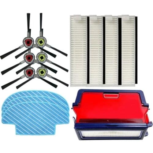 Side brushes dust box hepa filter for ecovacs deebot OZMO Slim 2 robot vacuum cleaner parts cleaning mop cloth rags Accessories