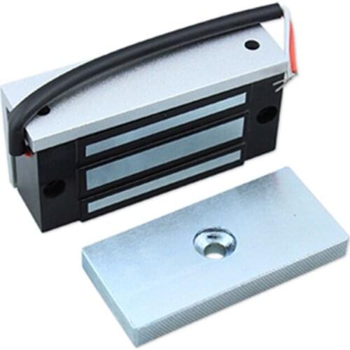 Single door electronic electromagnetic door lock magnetic lock 60KG /100Lbs for home access control showcase cabinet glass door