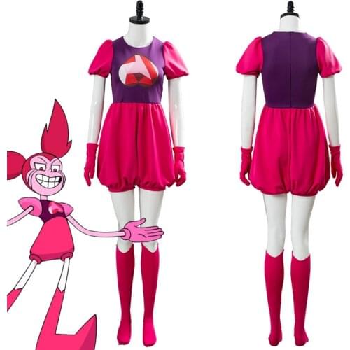 Steven Universe Cosplay Costumes Spinel Gem Dress 2020 New Movie Costume jumpsuit for Women Girls dress sets with gloves socks