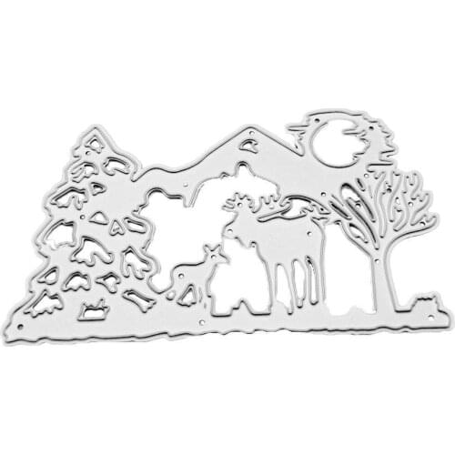 Elk Metal Carbon Steel Cutting Die Stencils For DIY Craft Paper Scrapbooking Embossing Decor Photo Card Album B8U6