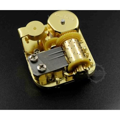 50x45x20mm antiqued gold mini DIY 18 tones music box movement pendant charm jewelry supplies 1502065-2