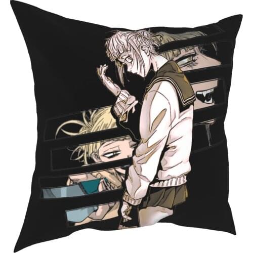 Himiko Toga My Hero Academia Pillowcase Soft Polyester Cushion Cover Decorations Pillow Case Cover Living Room Square 18
