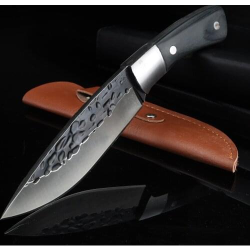 Outdoor Forged Knife Multifunction Knife Fixed Blade Knife High Quality Hunting Knife Wild Survival Straight Knife