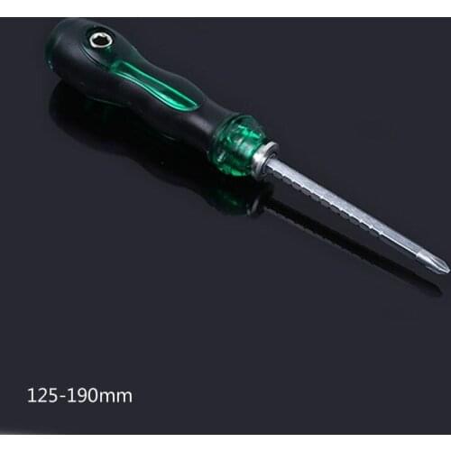 5*125-190mm High Quality CR-V Dual Purpose Scalable Screwdriver Tool Multi-function Phillips and Slotted Screwdriver Hand Tools