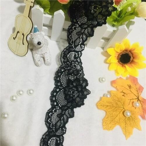 NS2157 6.5cm Decorative Knitting Narrow Raschel Stretch Lace Trim