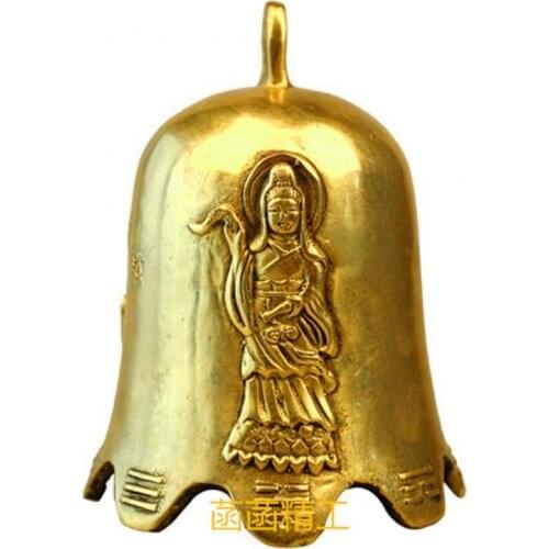 Special offer copper bell pendant ornaments wholesale copper door Feng Shui from Chinese evil defends Home Furnishing.room Art