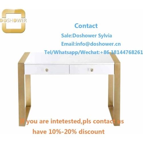Manicure nail table manufacturers with UV gel primer for gold manicure tables and chairs