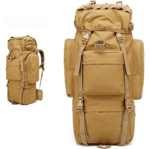 High Capacity 65L Tactical Bag Army Military Hunting Backpack Outdoor Sports Backpack Travel Camping Bag For Hiking Climbing
