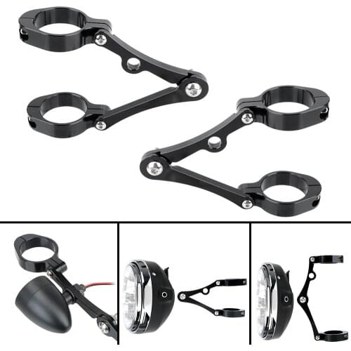 39mm-41mm CNC Fork Tube Mount Clamp Motorcycle Headlight Bracket Moto Accessories Universal Spotlight Holder