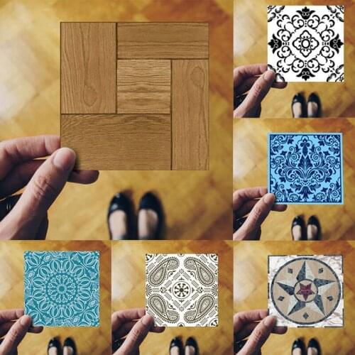 10pcs 8*8cm Matte Finish PVC Wall Tiles Stickers Waist Line Wall Sticker Kitchen Self-adhesive Bathroom Toilet Wallpaper