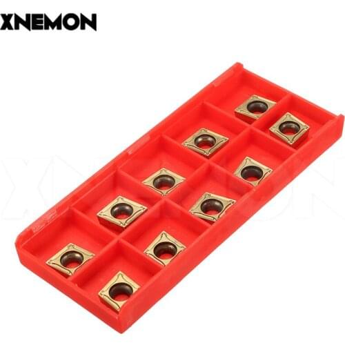 10pcs CCMT09T308 Inserts Indexable Milling Turning Tools Milling Mill CNC Lathe Cutting Tool Holder Insert Gold Blade