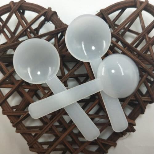 1000pcs Medicine Powder Spoon Kitchen Gardening Spoon White Plastic Measuring Spoon 1G NO397