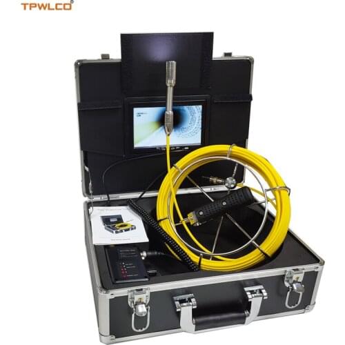 7" TFT LCD 720P Endoscope Camera System With DVR Function 20-50m Cable Reel 23mm Camera Head Inspection Camera With 12pcs LEDS