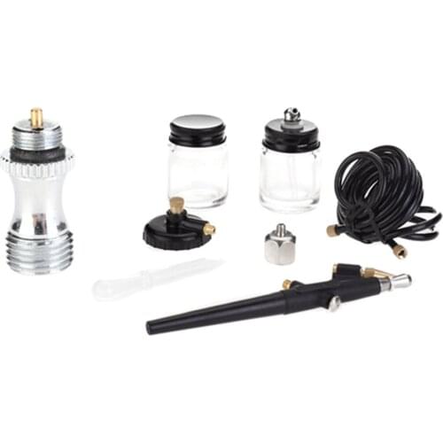 1Set 0.8mm Airbrush Kit Double Air Valve for Airbrush Paint Spray Machine System