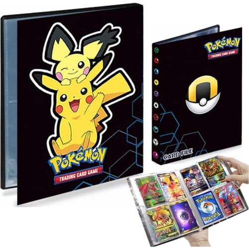 4 Pocket Pokemon Album 240 Card Book Livre Pokémon Playing Game Map Card Vmax Pikachu Collector Binder Folder Loaded List Holder