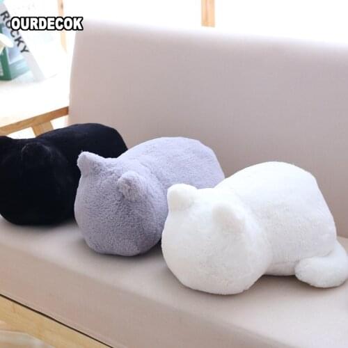 Ashin Cat plush cushions pillow Back Shadow Cat Filled animal pillow toys Kids Gift Home Decor For Christmas