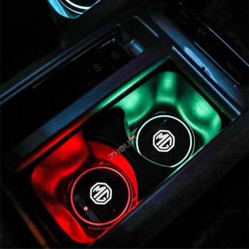 For MG MG6 ZS HS GS 5 Gundam 350 Parts TF GT 6 Car Accessories 7 Colors LED Car Cup Holder Car Led Atmosphere Light