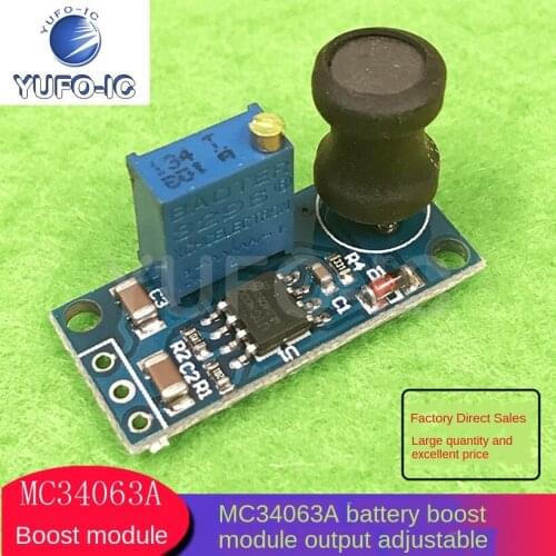 Free Ship 1PCS MC34063A Boost Module Voltage Regulator Module Battery Boost Module Adjustable Output