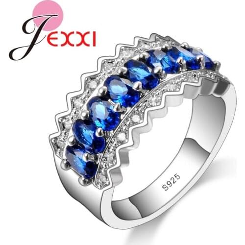 Brand 2020 Fashion Wedding Engagement Rings For Women Yellow CZ 925 Sterling Silver Ring Bridal Jewelry