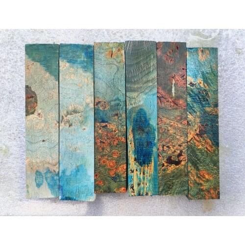 29x29x150mm QG Cyclobalanopsis colorful stabilized burl wood