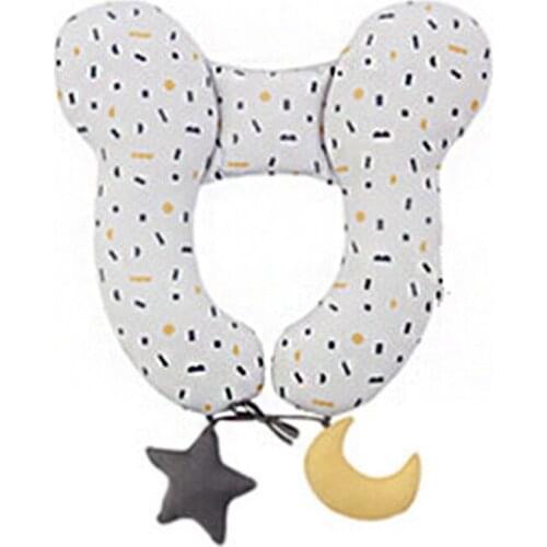 Baby Soft Cotton Travel Pillow Infant Head Neck Support Cushion Stroller Headrest Protection for Car Seat Pram