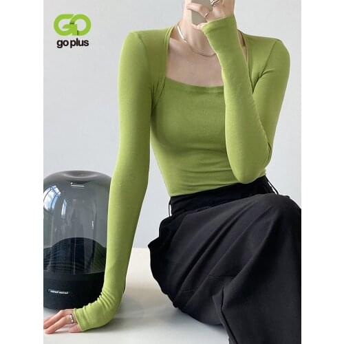 Женские футболки с длинным рукавом GOPLUS China At AliExpress