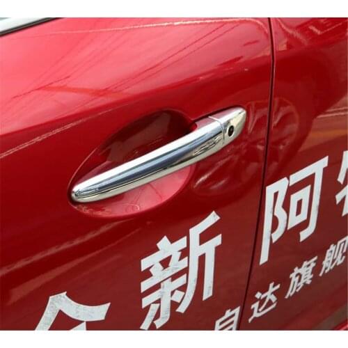 For Mazda 6 Atenza 2017 2018 Chrome Door Handle Catch Bowl Cover Decoration Car Exterior Handles Trim Frame Accessories