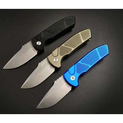 Prote SBR Series Single Action Pocket Folding Knife Aluminum Handle Actical Rescue Knifes Hunting Fishing EDC Survival Tool