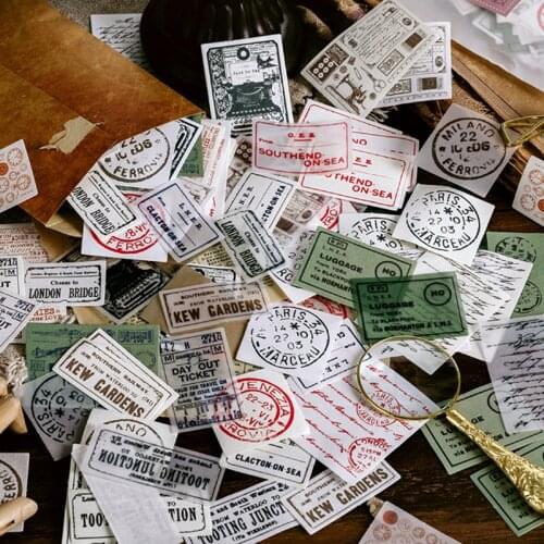 100pcs Sketch Collection Botany Material Paper DIY Dry kraft Scrapbooking Travelling Diary Handmade Decoration Material Papers